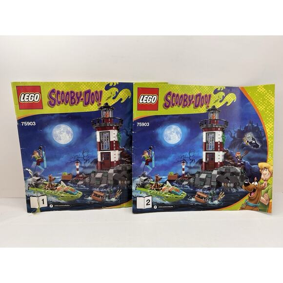 LEGO Scooby-Doo! 75903 Haunted Lighthouse Instruction Manuals Only 1 & 2 Set - Picture 1 of 9